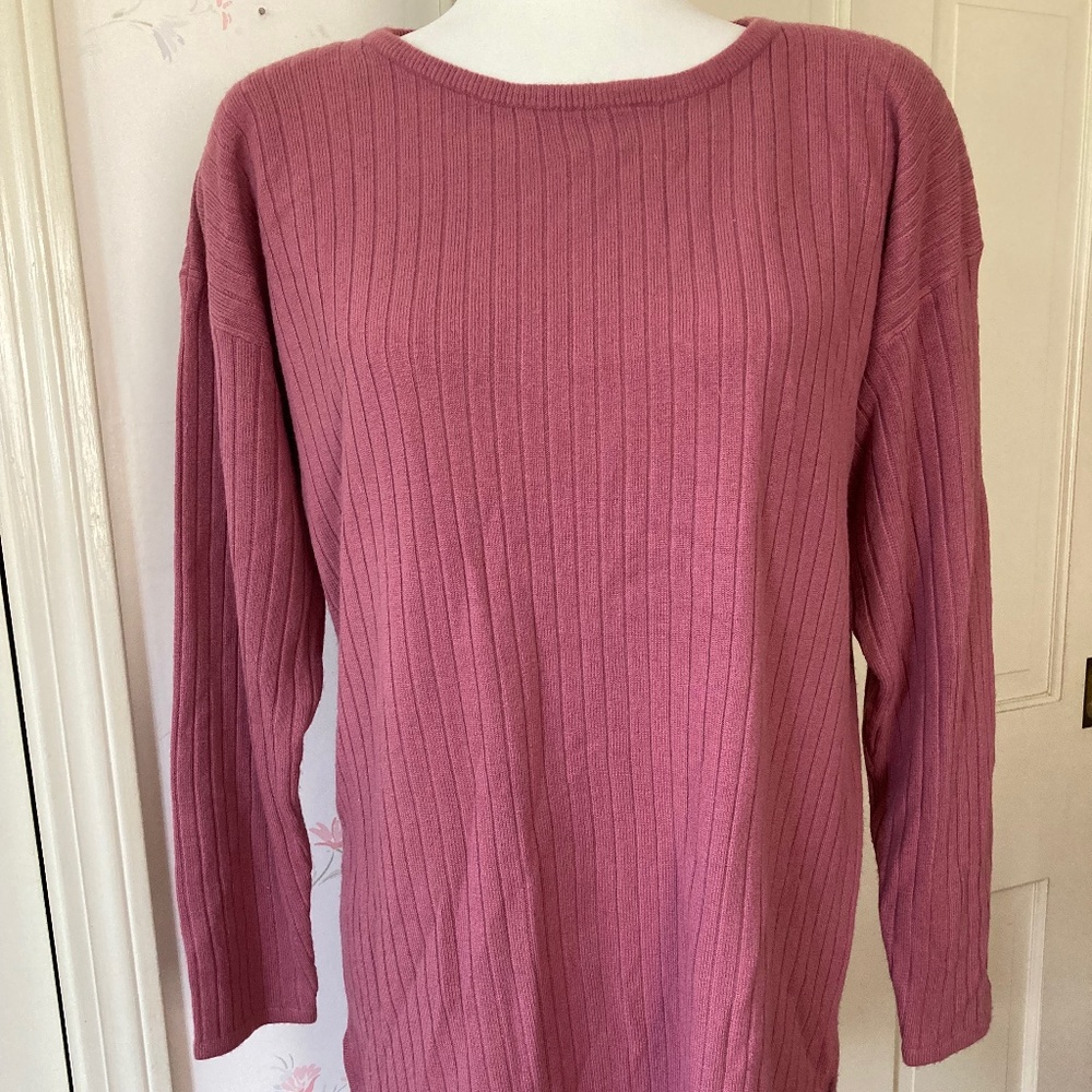 Woman Long Sleeve Tricot Sweater Tunic